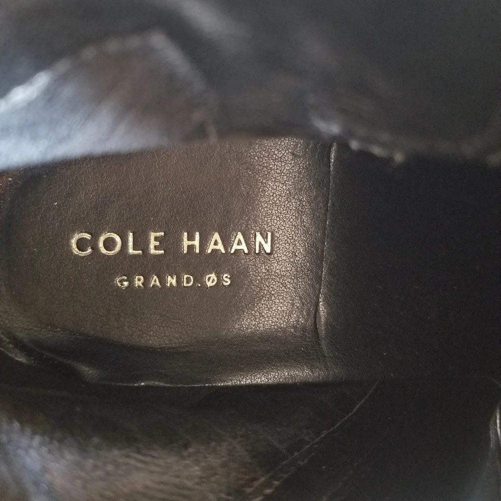 Cole Haan Women's Etta Bootie ll Ankle Boot Black Leather Buckle Zip up NWT 8.5 - Picture 4 of 11